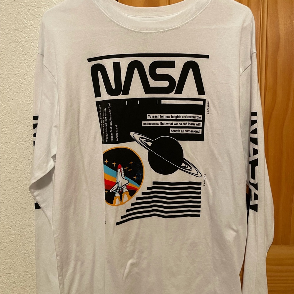 NASA long sleeve tee shirt.